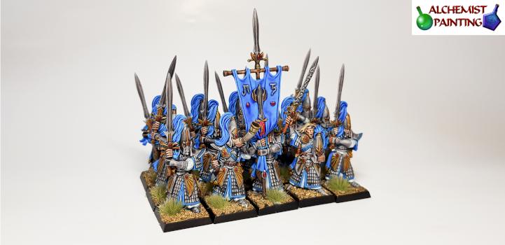High Elf Swordmasters by AlchemistPainting