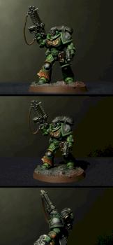 Salamanders primaris spacemarine lieutenant by hsh521
