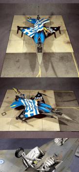HELLENIC AIR FORCE (H.A.F.) F-16C BLOCK 52+ DEMO TEAM ZEUS 1/48 Tamiya KIt by tousgeo