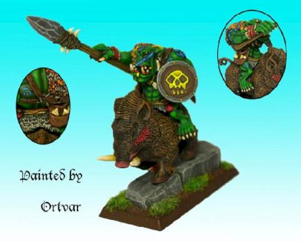 Savage orc boar boy by ortvar