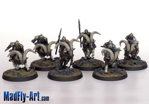 Iron Hills Goat Riders by MadFlyArtStudio