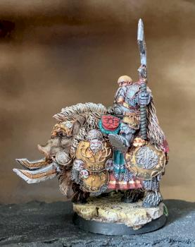 Dwarven Chief on War Boar, Scibor by Schinsky