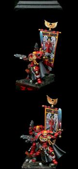 Blood angels captain and standard bearer by RAFF
