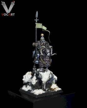 Dwaf on a mountain goat by Vocal