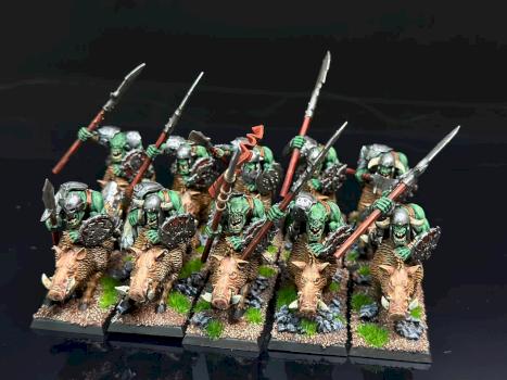 Orc Boar Boyz Mob 10x by Painted in Ukraine