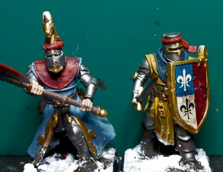 Bretonnian foot knights by Joetheogre