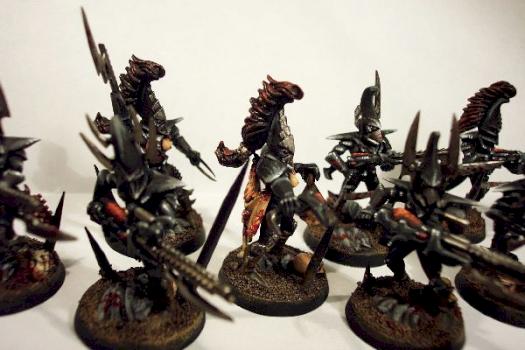 A dark eldar squad by SAINT