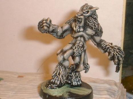 Werewolf by DK miniatures and TFT by Diquet