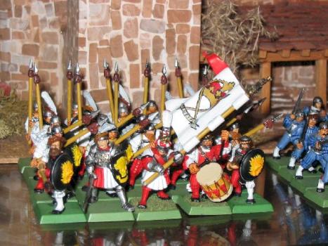 Pikemen by high dwarf