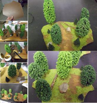 2 quickly-made DIY Forest areas by Byteknight