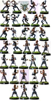 BloodBowl Wood Elf Team by El Hombre