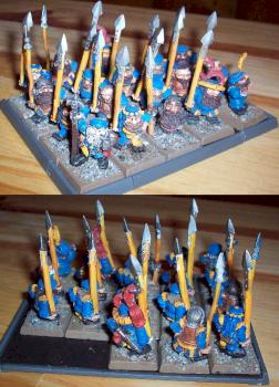 Dwarf Spearmen Warriors by thewindago