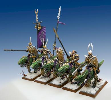 Dark Elves Knights on Cold Ones by Wolfbane