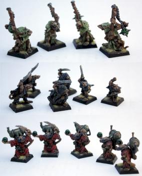Skaven plague censers, gutter runners and globadiers by sora030