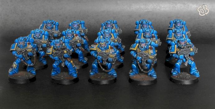 Space Marines squads by JerzyK