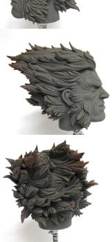 Scratchbuilt Wolverine's head by Maneu