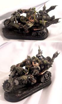 Deathguard Nurgle Plague Lord on Bike by SoliGER