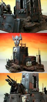 Ironclad Ork Bastion/Tower With Gun by Terraformer