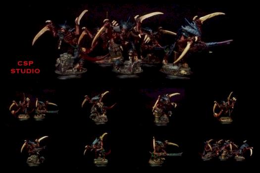 Tyranid Warriors (Hive Fleet Behemoth) by CSP STUDIO