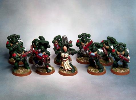 Dark Angels Tactical Marines from Dark Vengeance by vitor