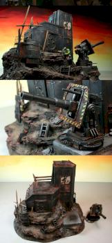 Ironclad Ork Bastion/Fortress With Gun by Terraformer