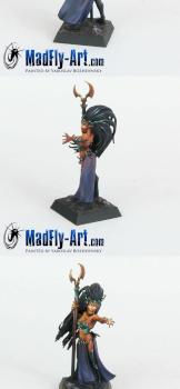 Dark Elf Sorceress by MadFlyArtStudio