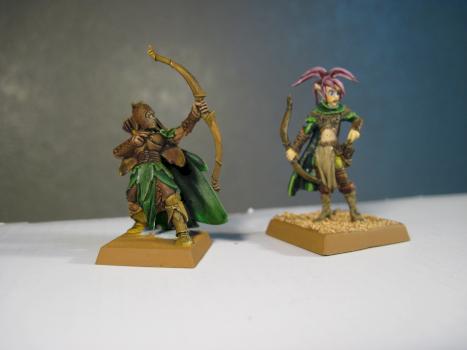 Wood Elf Glade (Warhammer) and Reaper Shalelu by Sanper