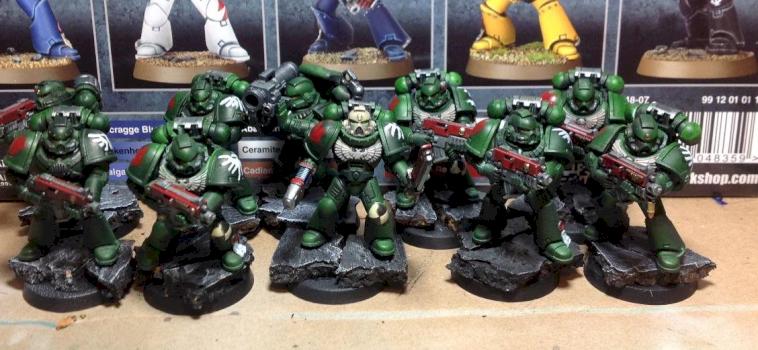 Dark Angels Tactical Squad by SnowIceandLoadedDice