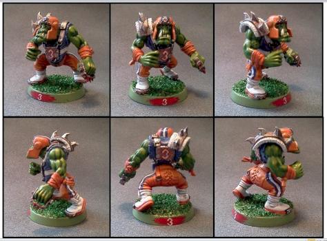 Blood Bowl Orc Blitzer Bittersand Swamp Gators by Lou Rollins