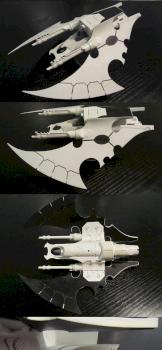 (mostly) Scratchbuilt Dark Eldar Hellhunter Fighter by TyphoidGarry