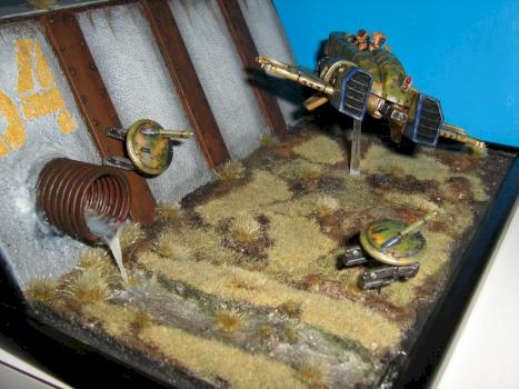 Tau Piranha and scratchbulid base by Cagnass