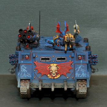 Nigth Lords rhino. Front by Old-Red-Goblin