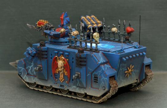Nigth Lords rhino. Left side by Old-Red-Goblin
