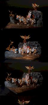 Blood Angels Sanguinary Guard by goodgrind69