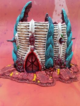 Scratchbuilt Tyranid Bastion by dwez