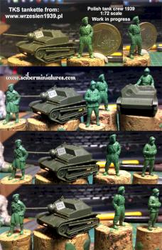 Polish Tankette TKS crew - 1:72 scale by Scibor