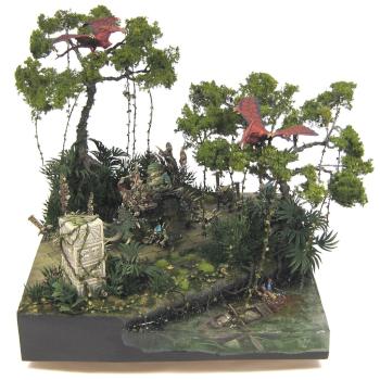 Temple Guard Diorama by winterdyne