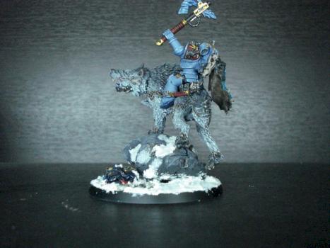 Wolf Lord on Thunderwolf by heliah