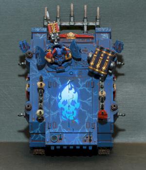Nigth Lords rhino. Freehand by Old-Red-Goblin