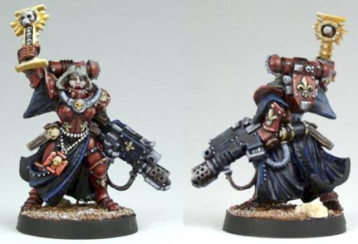 40K Sisters of Battle Cannoness by gmurie