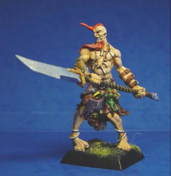 géant barbare avec hallebarde by sarkastik