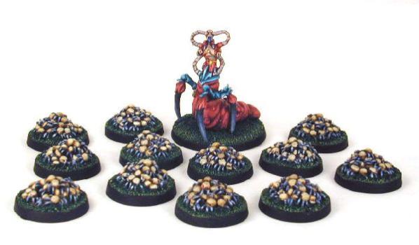 Void Koralon Breeder and Skull Swarms by sorcererstudios