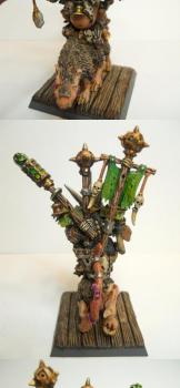 Skaven Warlord on Giant Rat by hazelanne