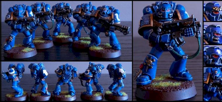 Ultramarines troupe by Hamster110