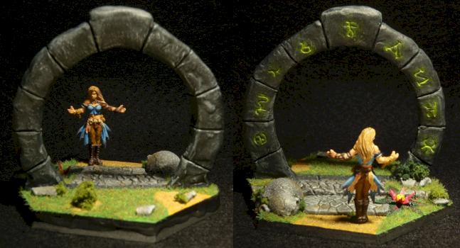 Myranda at the Druid Gate by Saphirdragon
