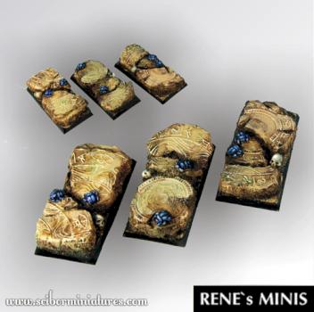 Egyptian Ruins Square Bases 50mm / 25mm by rene