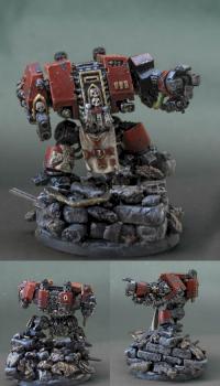 Space Marine Dreadnought by batthemadbat