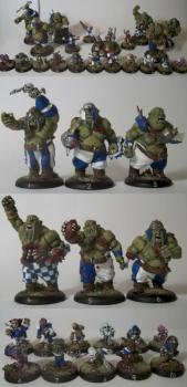Blood Bowl Ogre Team by Cribbleobblepie