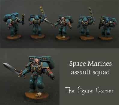 Space marine Assault squad by thefigurecorner