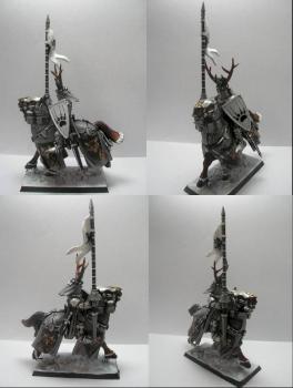 Warhammer Bretonnian Knight of Timber Wolf by tinman755